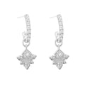 Cute Honey Bee Shape CZ 925 Sterling Silver Dangling Earrings