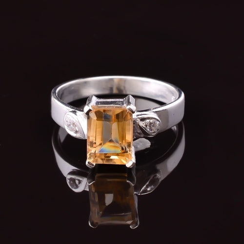 Handcrafted 925 Silver Natural Stone Ring